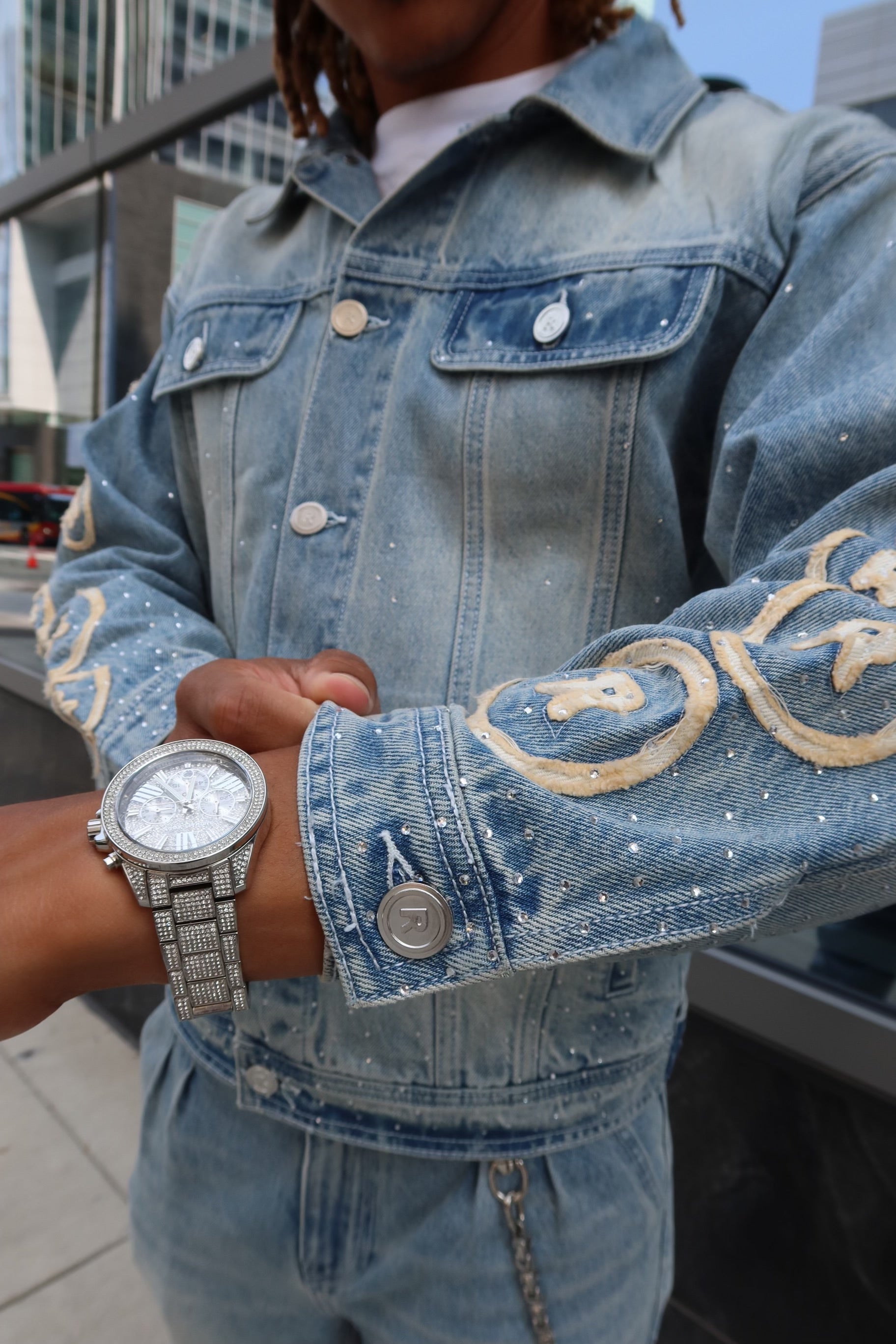 R1CHH Rhinestone Denim (Jacket)