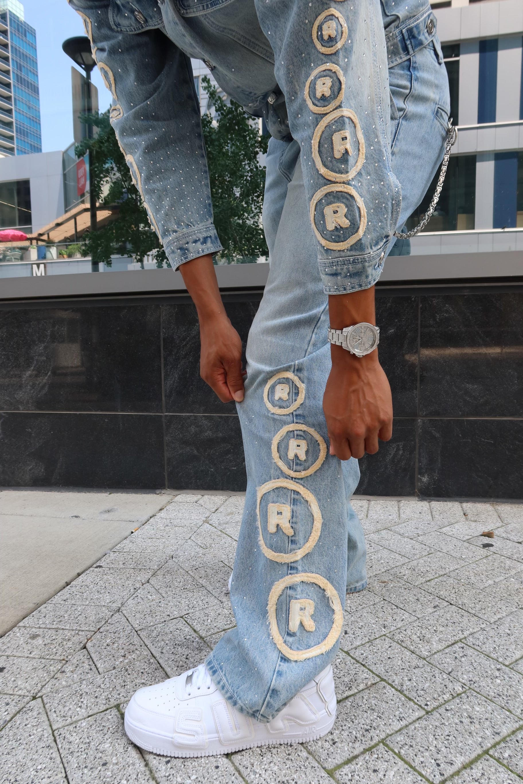 R1CHH Rhinestone Denim (Bottoms)